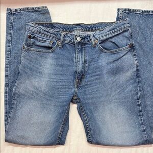 Levi's 511 Slim Fit Jeans 34x32 Mens Blue Denim Vintage Wash Stretch Pants NWT